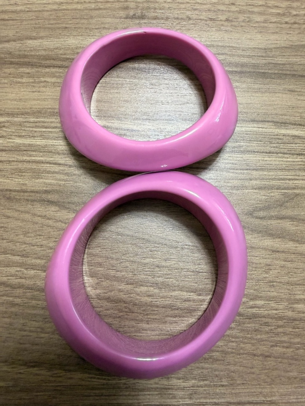 Sassy Jones Pink Resin Bangle Bracelets